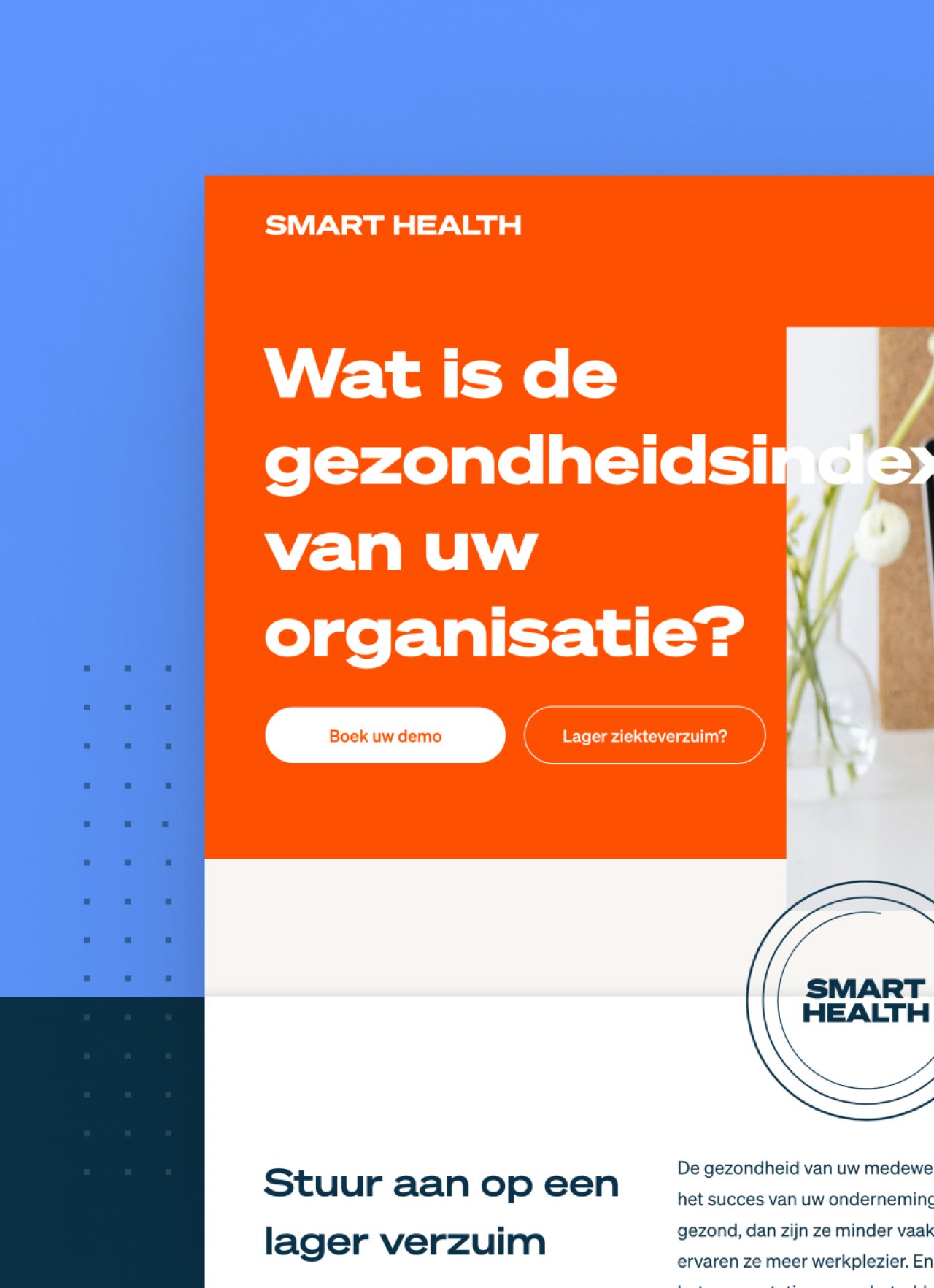 Visuele weergave de vernieuwde Smart Health website