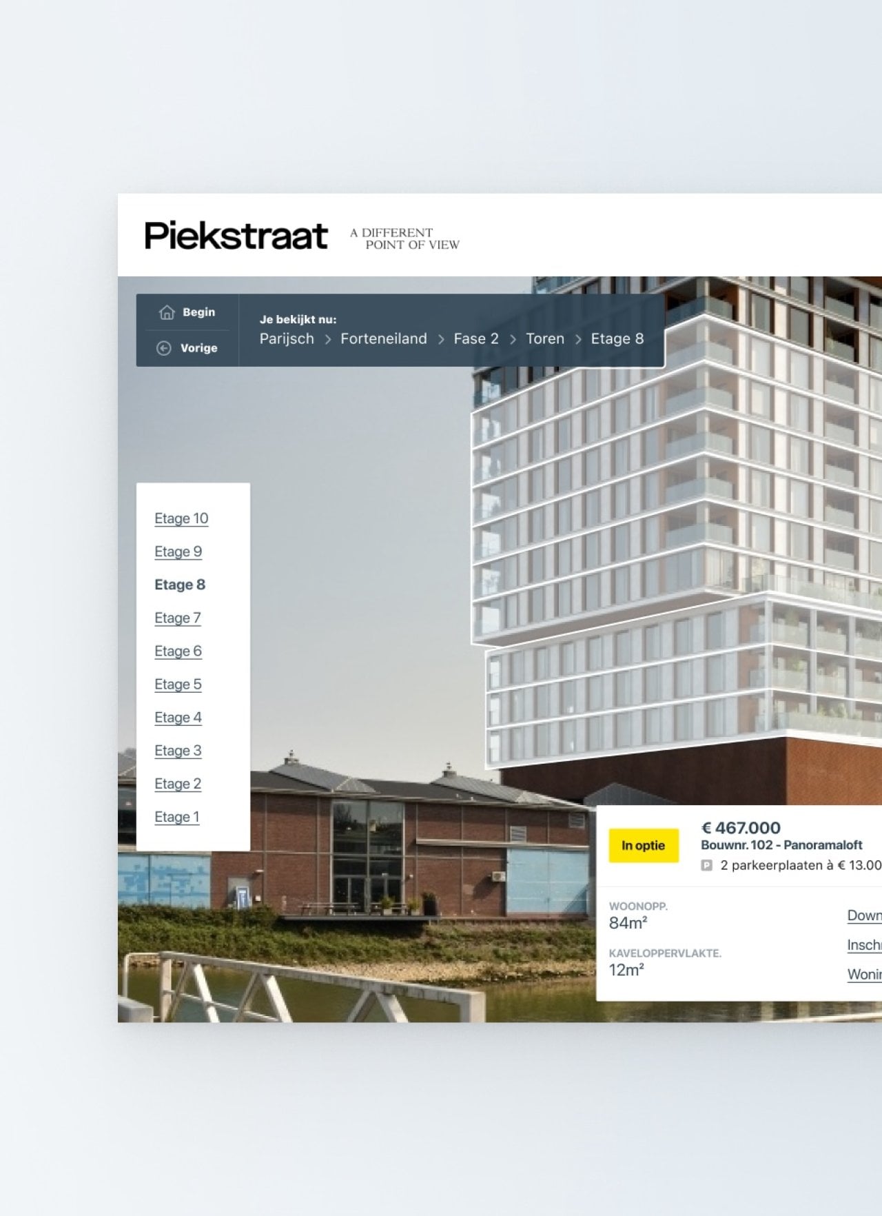 Grafische weergave van een woningzoeker